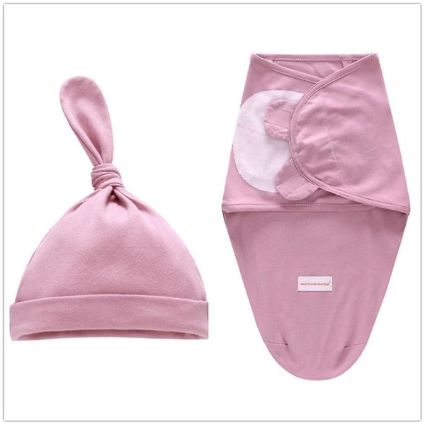 Baby + cap Cocoon Wrap bomullsspackelväska purple pink S