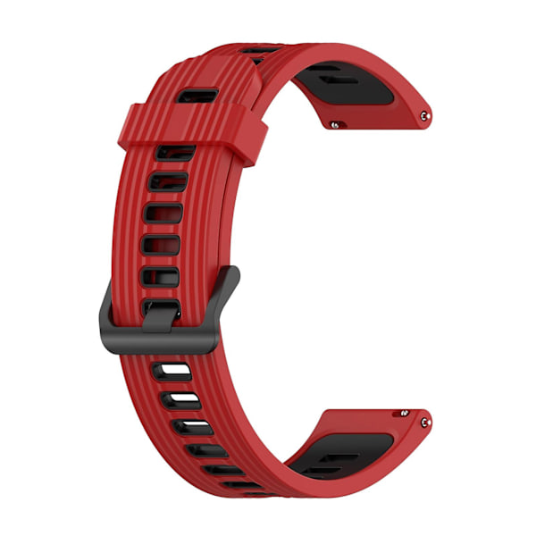 Rød Sort Rød Sort Vertikal Silikone Urrem kompatibel med Garmin Venu 2