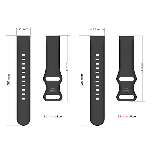 Mintgrøn Mintgrøn 22mm kompatibel med Xiaomi Haylou Rt Rs3 Ls04 / Ls05s Urrem 22mm