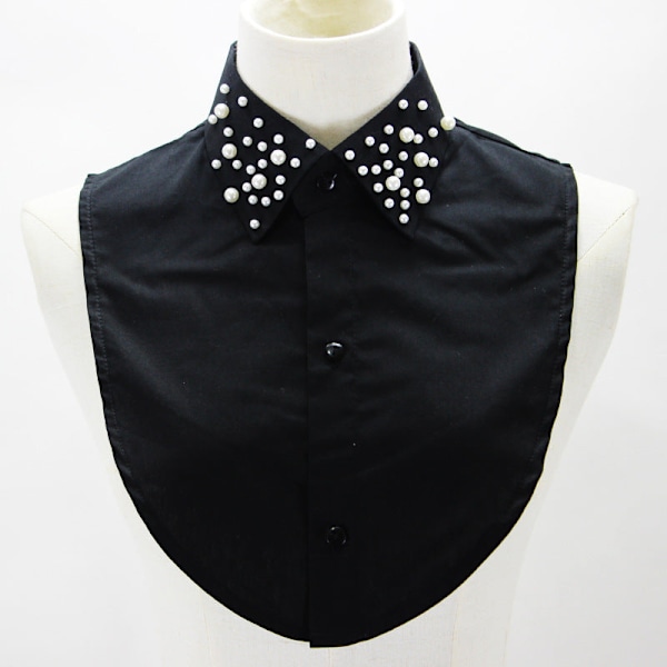 Dame falsk krage Avtakbar halv Avtakbar Avtakbar Cott free Black