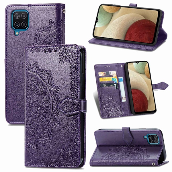 Etui til iPhone 14 Pro Max Lilla Magnetisk Flip 3D Præget