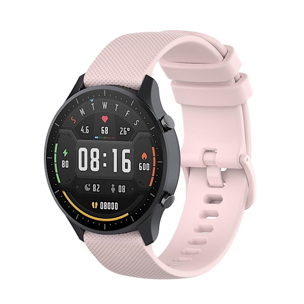 Rosarosa 22mm Silikonarmband kompatibelt med Xiaomi Watch Color