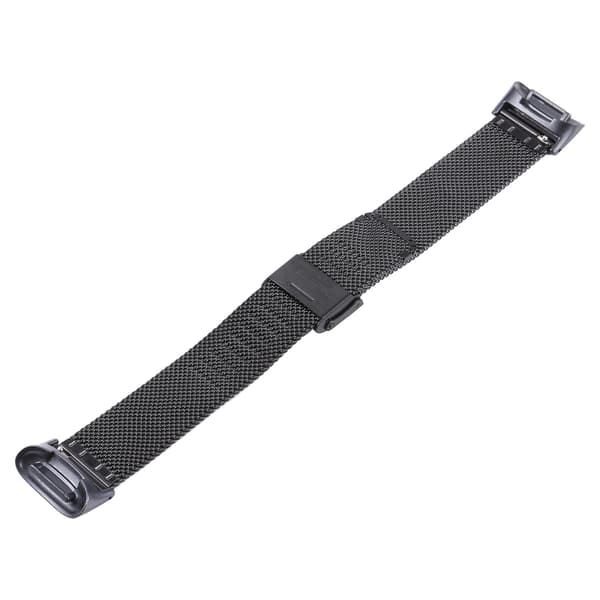 Sort Sort Milan Stål Urrem kompatibel med Fitbit Charge 5
