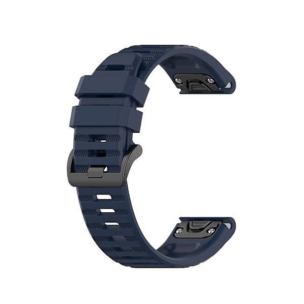 Midnatsblå Midnatsblå Officiel Tekstur Urrem kompatibel med Garmin Fenix 6 22mm