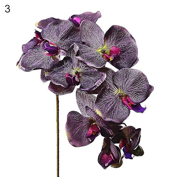 1 stk. Kunstig Blomst Sommerfuglorkidé Livaktig Hage DIY Fest Bryllupsdekor 3