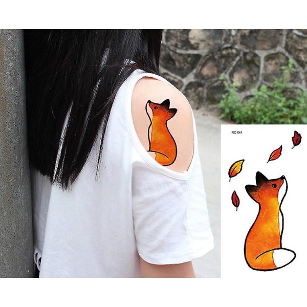 Rocooart Animal Waterproof Temporary Tattoo Sticker - Kvinnor New Fake Cute Small HC-073