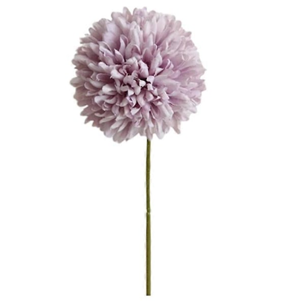 1st Konstgjord Maskros Tistel Blomma Boll DIY Bröllopsfest Skrivbordsdekoration Purple