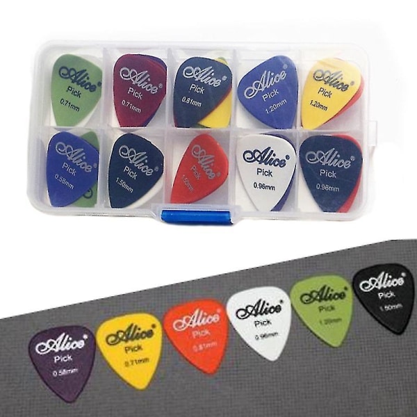 Ny Alice 24 st Acoustic Electric 6 Tjocklek Pick Bag Assorted