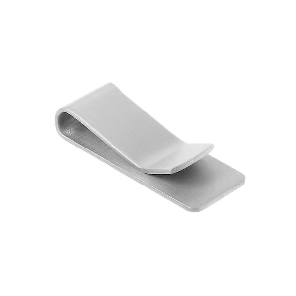 Ny Pengeclips i Rustfrit Stål Holdbar Metal Lommeholder Tegnebog Kreditkort