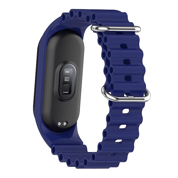 Blått silikonarmband kompatibelt med Xiaomi Mi Band 7 / 6 / 5 / 4 / 3