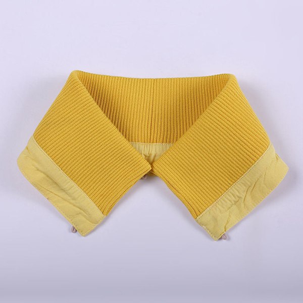 Dam falsk krage Bomull Stickad Tråd Kläder Krage Set f Gold One size unisex