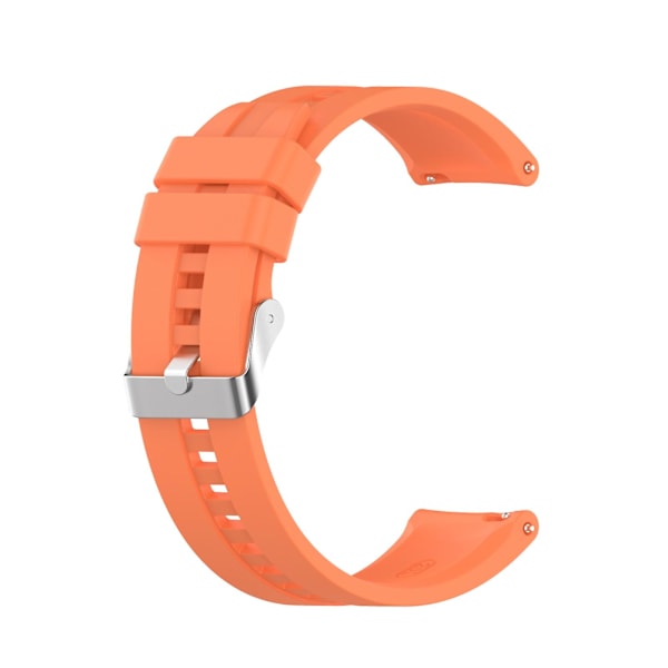Livlig Orange Livlig Orange kompatibel med Huawei Watch Gt 2 42mm Urrem med Sølvspænde