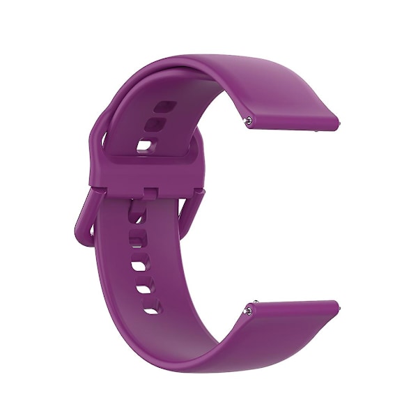 Purppura 23mm Värillinen Solki Silikoni Ranneke Kellonranneke yhteensopiva Fitbit Versa 2 / Versa / Versa Lite / Blaze kanssa, Koko: S