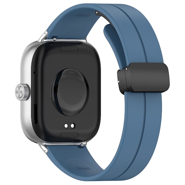 Blå Blå Magnetisk Spenne Silikonrem kompatibel med Xiaomi Mi Band 8 Pro
