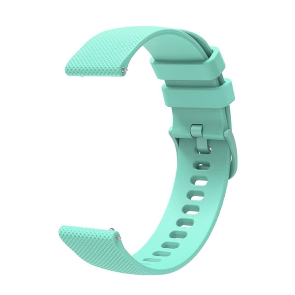 Grön Grön Knottrig Tonal Spänne Silikon Klockarmband 20mm