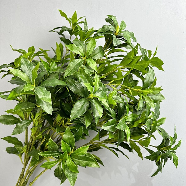 Falsk Azalea til Stue, Bryllupsdekor, Kunstige Grønne Blader, Europeisk Ornament, Silkeblomst, Kunstig Planteblad Dark green