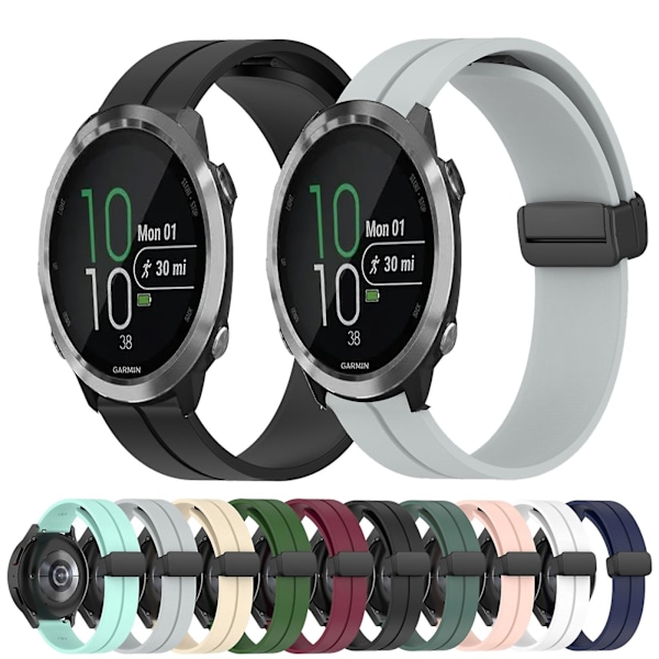 Olivengrøn Olivengrøn Silikone Urrem kompatibel med Garmin kompatibel med erunner 645 Music