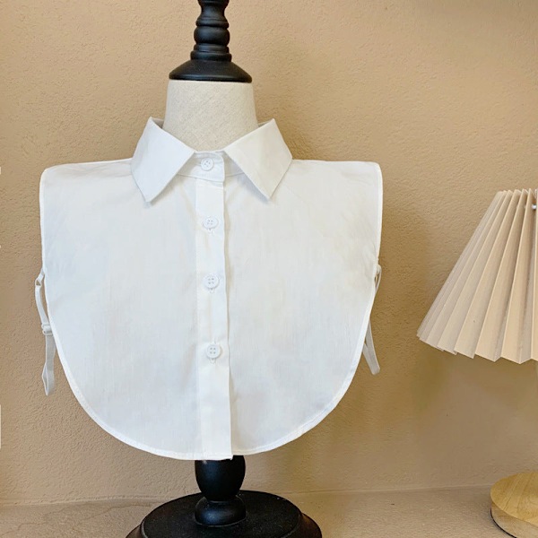 Dame falsk krage Avtakbar halv Inner Wear Base Vinter Shi sparkling style peaked lapel white