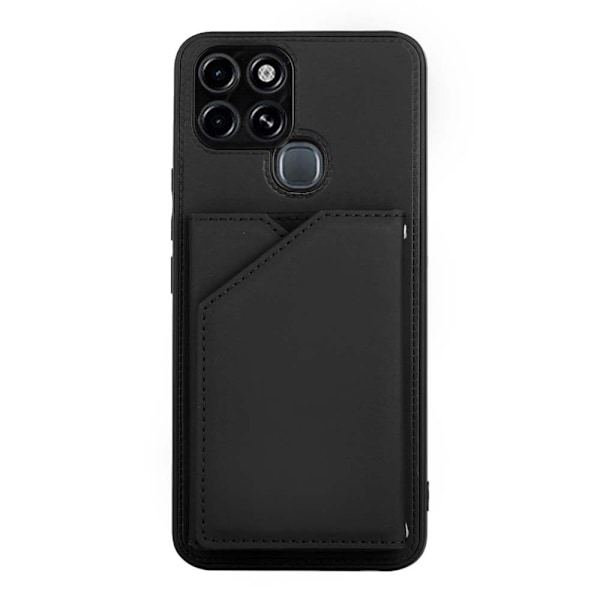 Etui til iPhone 13 Sort (uden lanyard) Soft-Touch Kortholder Rem Multi-Kort