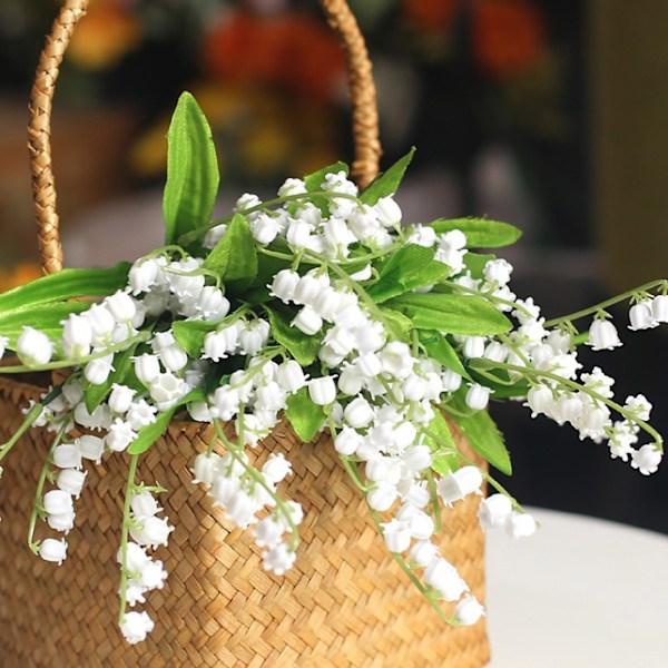 stic Allmänt Använd Full av Vitalitet Liljekonvalj Bröllop Konstgjord Blomma för Hemmet