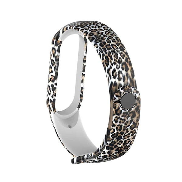 Gul Leopard Gul Leopard kompatibel med Xiaomi Mi Band 5 Tpuwatchband