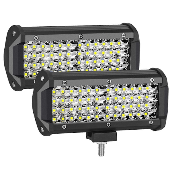 2 kpl Led-valopalkki 7 tuumaa Uppoasennettavat maastovalot Sumuvalo Neliriviset Led-podit Spottivalo Ajo