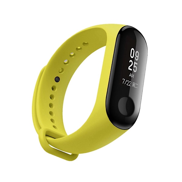 Gul Gul Silikone Urrem kompatibel med Xiaomi Mi Band 3