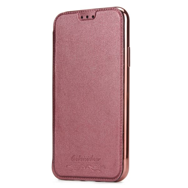 Etui til iPhone 14 Pro Max Vinrød Flip Ultratynd Wallet med Kortholder