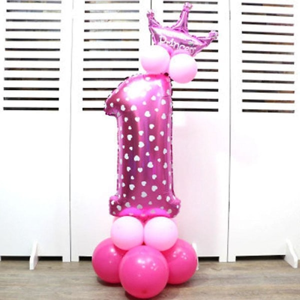 Digital Ballong For's - Uppblåsbar dekorationsfest Pink number 1