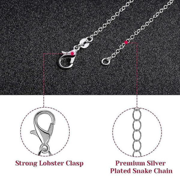 Nytt 30-pack halsband med låsbyglar dinglar berlocker som är kompatibelt med smyckestillverkning