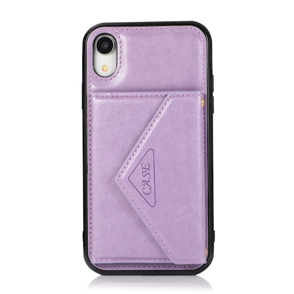Etui til iPhone iPhone 14pro max Lys Lilla Wallet med Kortholder