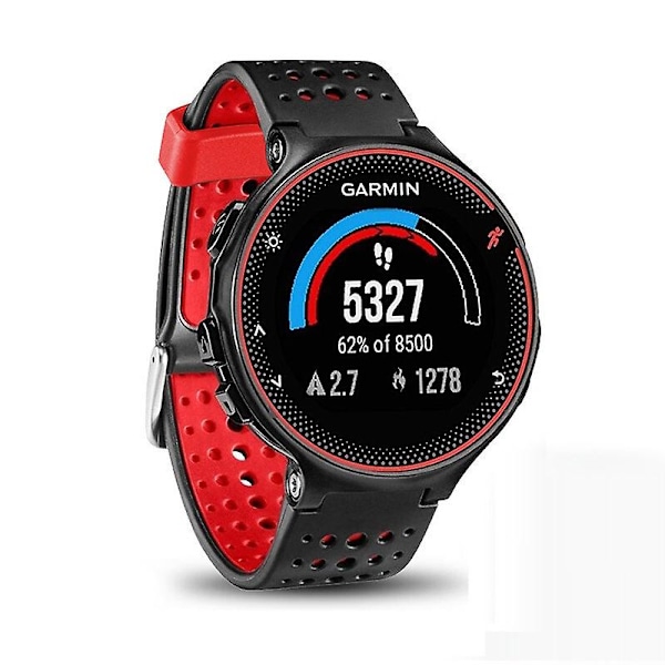 Sort Rød Sort Rød kompatibel med Garmin kompatibel med erunner 235 Tofarvet Urrem