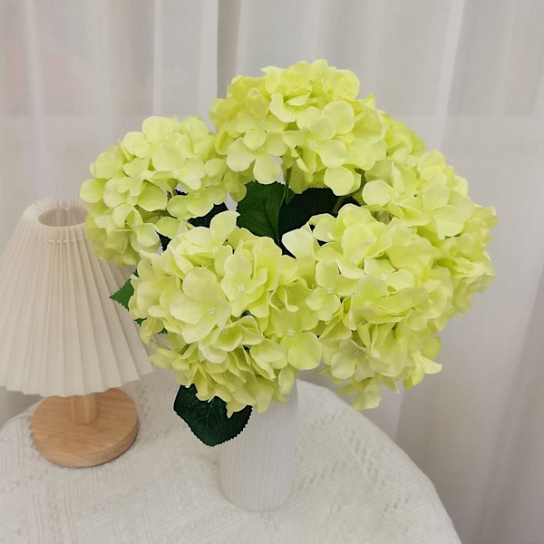 1 Gren Kunstig Silke Blomst Romantisk Realistisk 6-grenet Elegant Kunstig Hortensia Blomstergren