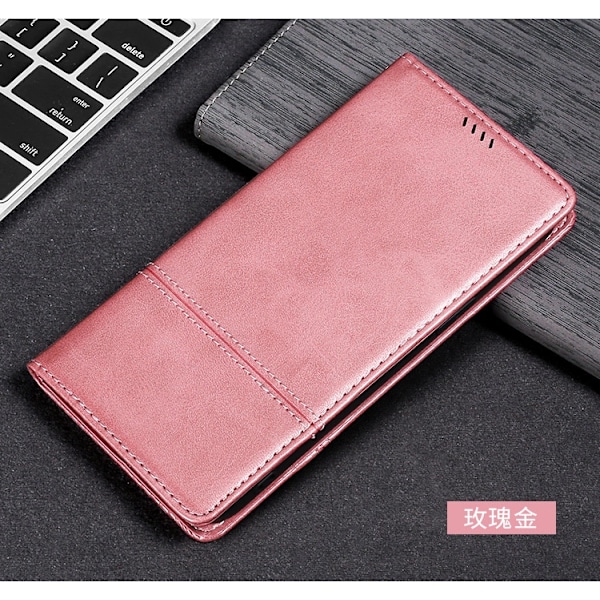 Fodral för iPhone 13 Pro Max Roséguld Magnetisk Flip