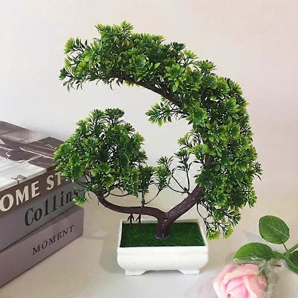 Kunstig Blomst Furuplante Bonsai Hage DIY Feriefest Hjem Skrivebordsdekor Green
