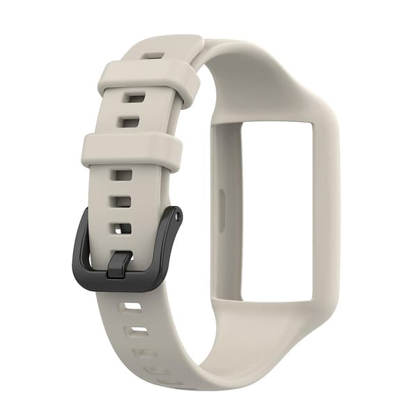Grå Grå Silikone Urrem kompatibel med Huawei Band 7