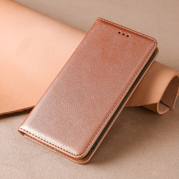 Etui til iPhone 14 Pro Rosaguld Flip Magnetisk