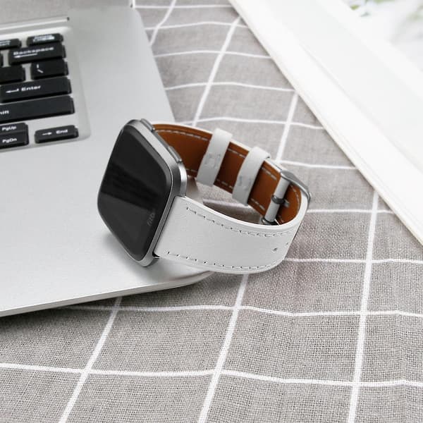 Hvid Hvid Rem kompatibel med Fitbit Versa 2 / Fitbit Versa / Fitbit Versa Lite