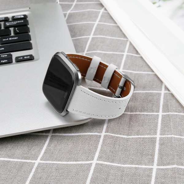 Vit Vitt Armband kompatibelt med Fitbit Versa 2 / Fitbit Versa / Fitbit Versa Lite