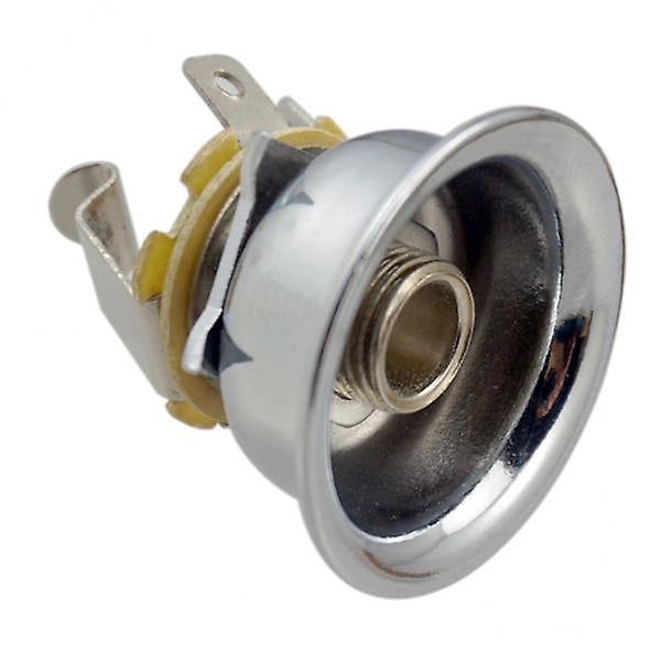 5x6.35mm 1/4\" Jack Plugg Sokkel Utgangsplate for TL Gitar Sølv