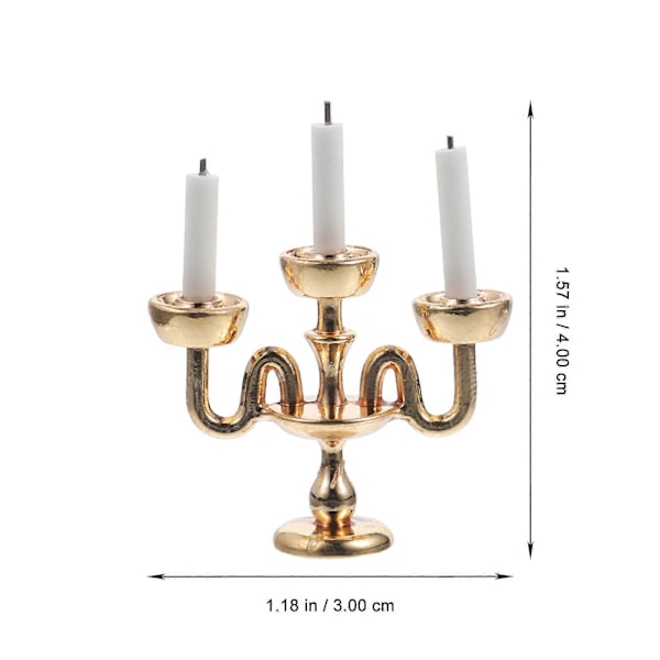 Miniatyr Lysestake Rekvisitter - Dukkehusdekor