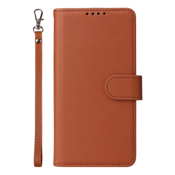 Etui til iPhone 13/14 brun Split Magnetisk 2-i-1 Stand Wallet med Kortholder