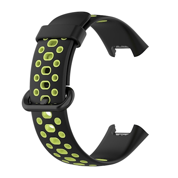 Sort Grøn Sort Grøn Tofarvet Silikonerem kompatibel med Xiaomi Redmi Watch 2 Lite
