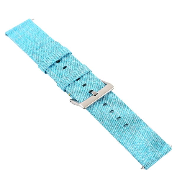 Sky Blue Sky Blue Anvas håndleddsrem kompatibel med Fitbit Versa / Versa 2