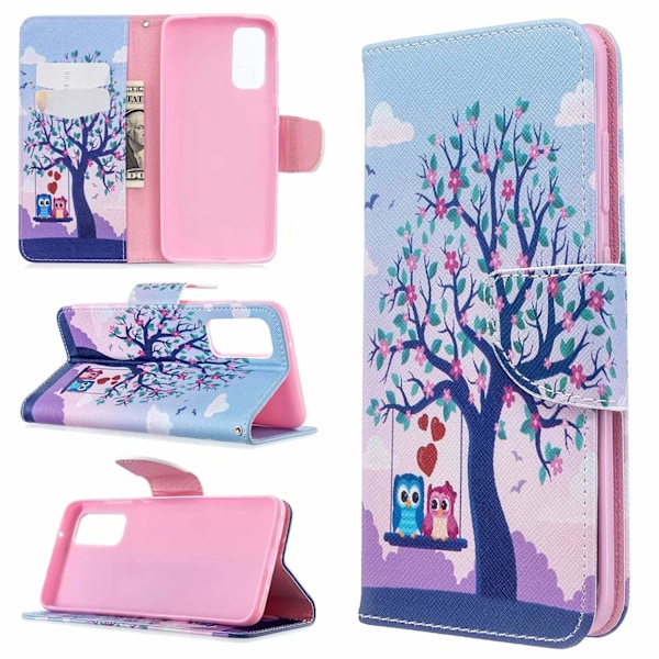 Etui til iPhone 13 Pro To ørne Malet Wallet med Kortholder Flip Wallet med Kortholder