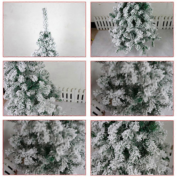 60CM spray snö flockning Jul simulering cederträ vit snöflinga julgran