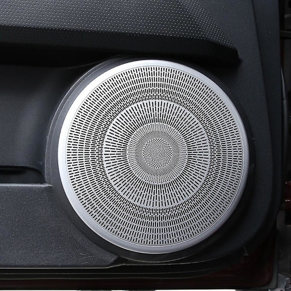Nytt 2st bil rostfritt stål framdörr Audio Högtalare Diskanthögtalare galler