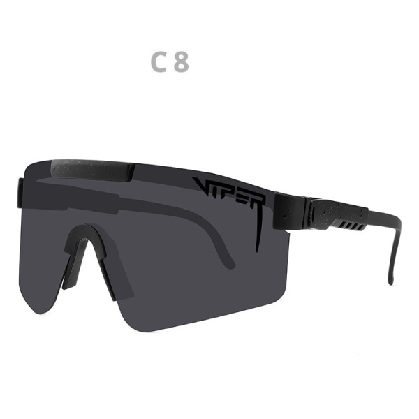 Cykelsolglasögon Färgglada solskydd galvanisering Real Film Polarized Solglasögon Sportglasögon C08