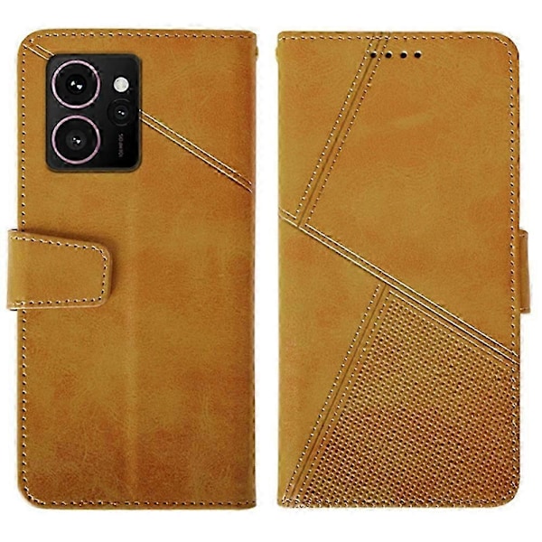 Til Hmd Skyline Etui Læder Wallet Telefon Cover Stativ Kalvetekstur Brown
