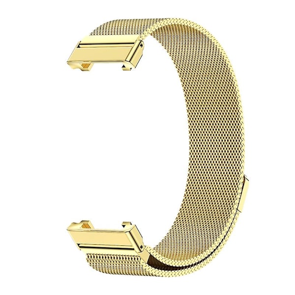 Guld Guld Rostfritt Stål Klockarmband kompatibelt med Xiaomi Mi Band 7 Pro